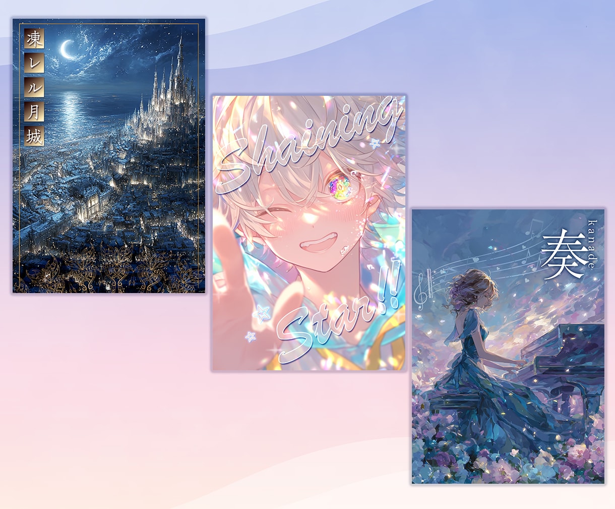 同人誌の表紙をまるっと制作します 画像がなくても大丈夫！作品のイメージにあった表紙を作ります イメージ3