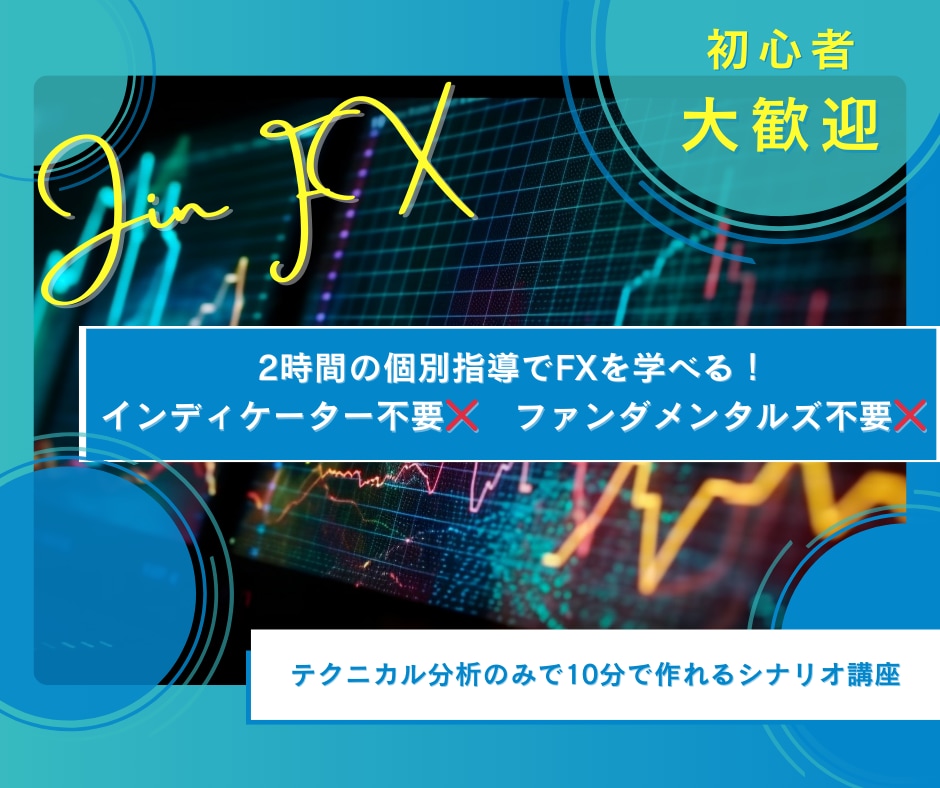 2時間の指導で10分で作れるFXシナリオを伝えます インディケーター不要❌️　ファンダメンタルズ不要❌️ イメージ1