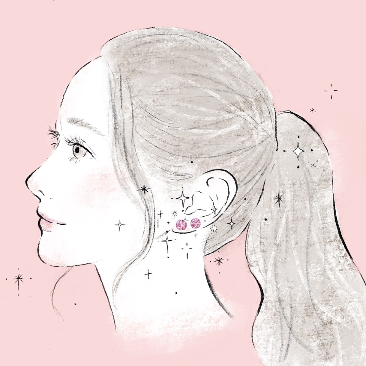 お写真から|やわらかく整える似顔絵を制作します 顔出ししすぎず、雰囲気を伝えたい方に イメージ1