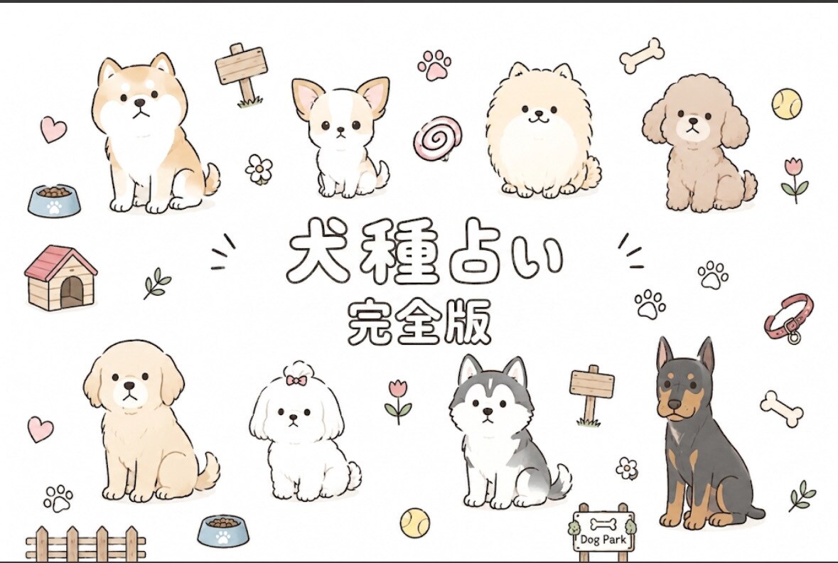 あなたの表の顔と内側の本音を完全鑑定します 犬種診断の完全版◆性格の核・金運・恋愛まで徹底解説 イメージ1