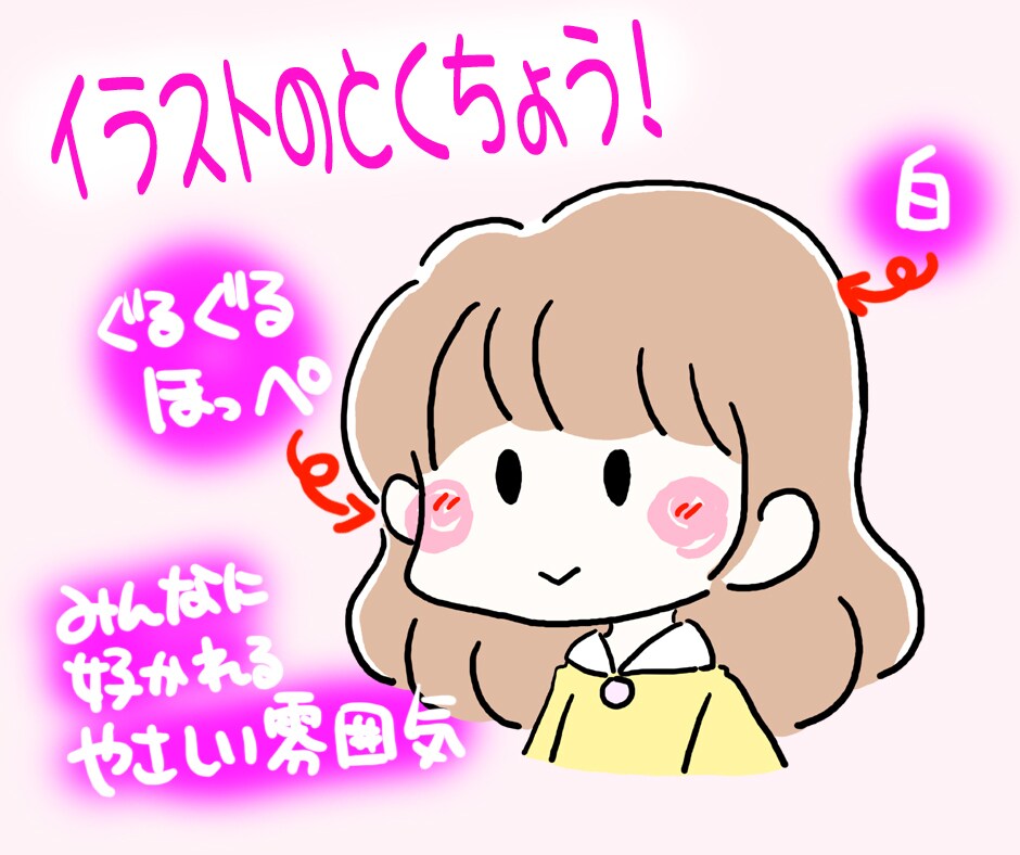 最短即日！みんなに好かれる優しいアイコン描きます 商用利用可☆癒されて見た人に好印象を与えるあなたの分身提供！ イメージ2