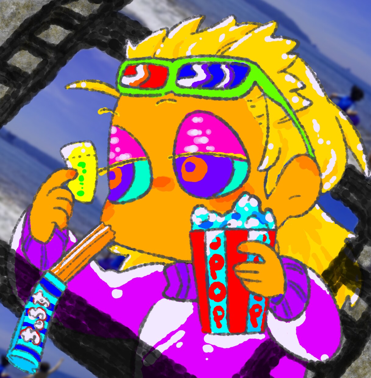 ヘッダーやキャラクターデザインなどかきます ポップな絵柄が特に得意です。人を描きます イメージ10