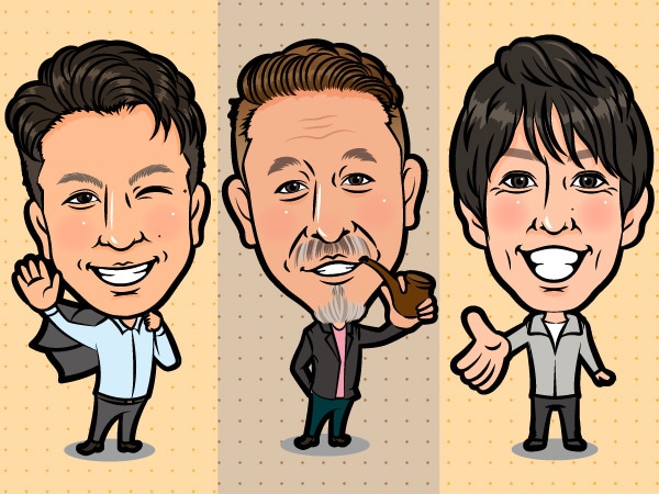デフォルメしたPOPな似顔絵制作いたします 名刺やSNSアイコンにご利用頂けます イメージ3