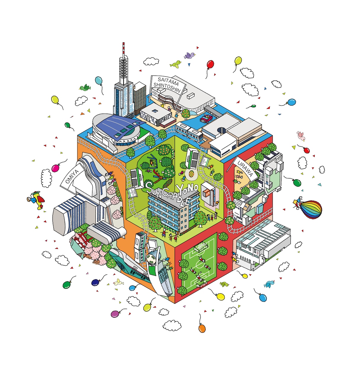 空撮パースイラスト作成いたします フリーハンドタッチ、エアブラシタッチ等で空撮イラスト作成 イメージ7