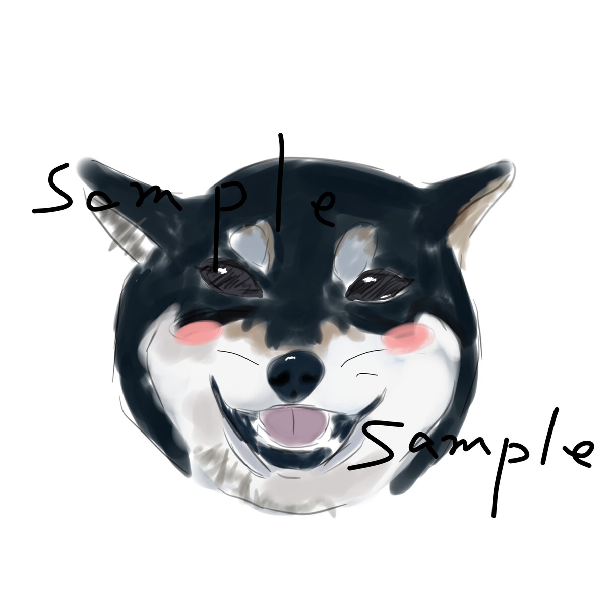 SNSのアイコンに‼️可愛いウチの子、描きます デジタルイラスト（PNG）でお渡しします！アイコンにピッタリ イメージ4