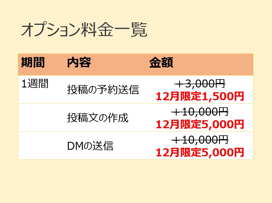 まるっと！Xの運用代行します 12月限定半額★X(旧Twitter)を運用します！ イメージ4