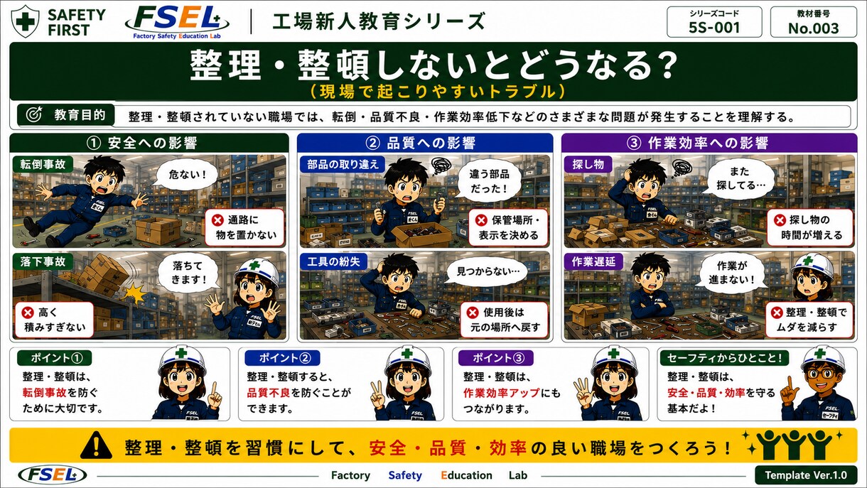 工場安全教育資料を制作します 現場で伝わるイラスト教材を制作します イメージ9