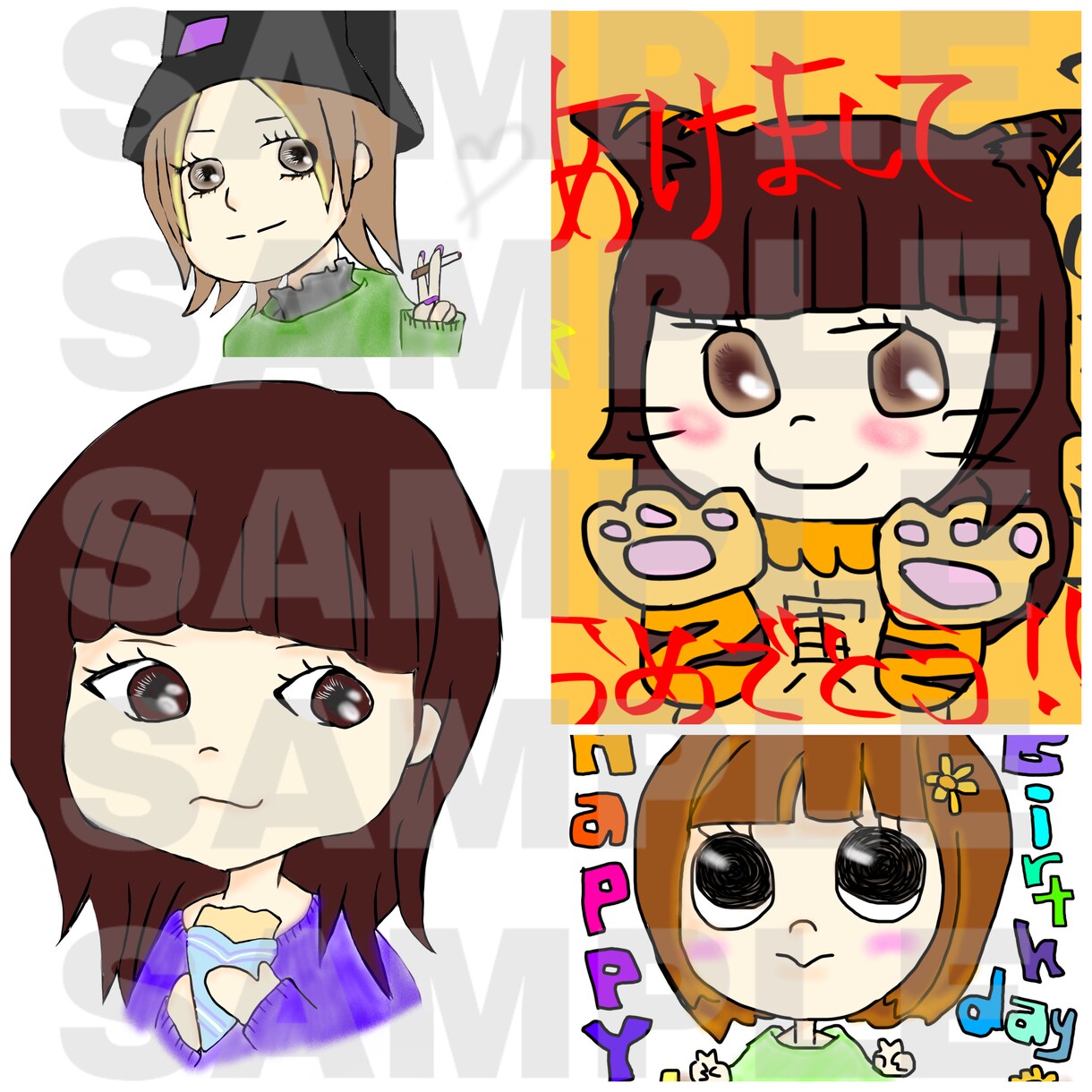 ゆるいイラストアイコン描きます ゆるタッチの絵を描きます！！！ イメージ1