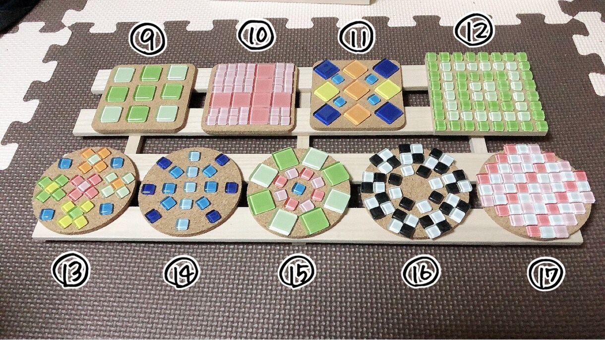 ガラスタイルでハンドメイドします デザインと色を決めて頂き、オーダーメイドで作ります イメージ2