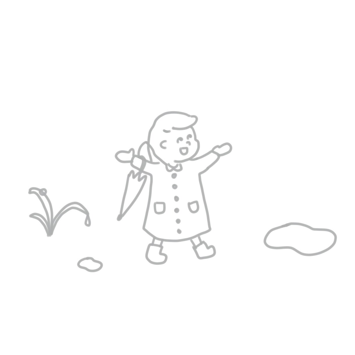 ほんわかした生活感のある人物を描きます シンプルでかわいらしい子供の絵が得意です！ イメージ6
