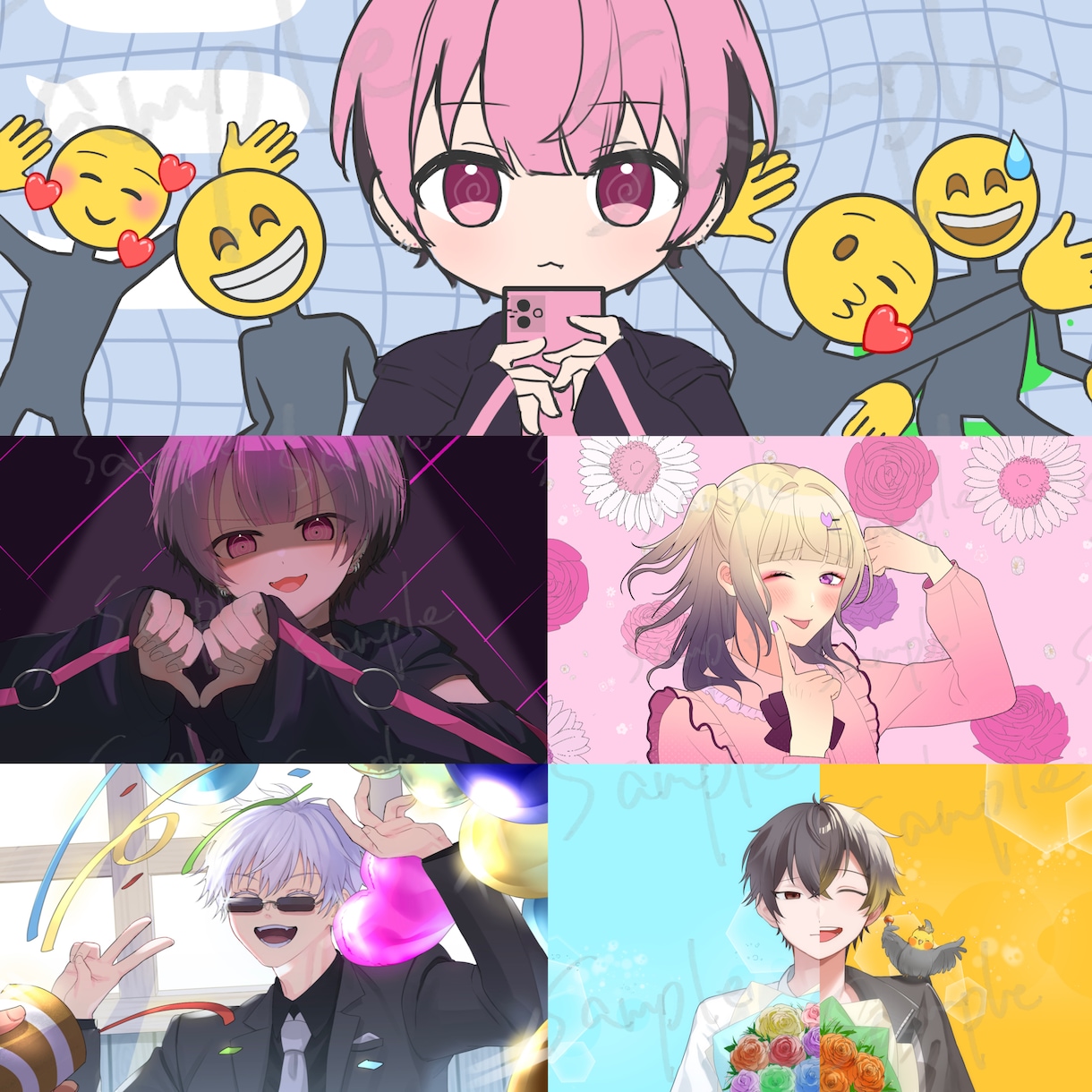 一枚絵〜立ち絵お描きします 《商用利用料金込み〇》丁寧なヒアリングで高満足度！ イメージ4