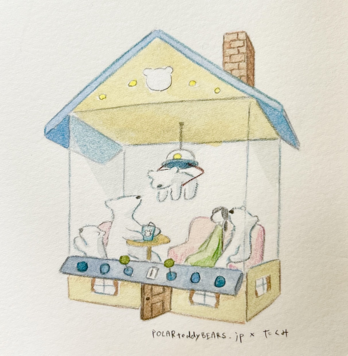 郵送・A5以下＊絵本の1ページのような絵を描きます アナログで水彩アート制作後、郵送します。 イメージ8