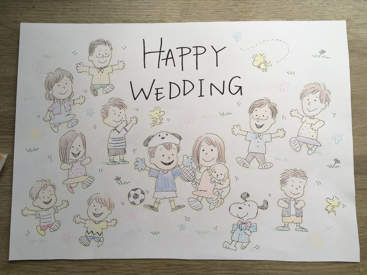 イベントなどで記念に残したい絵を描きます 好きなアニメの絵柄に合せてなど想像してる絵柄に合せて描きます イメージ2