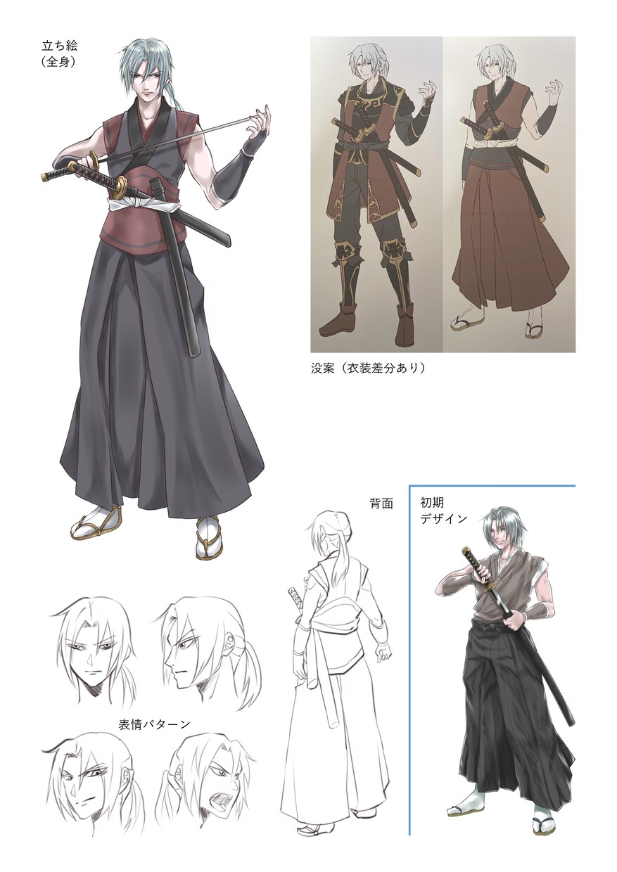 古今・和洋中の人物をデザインします キャラクターデザイン（立ち絵・衣装差分など） イメージ3