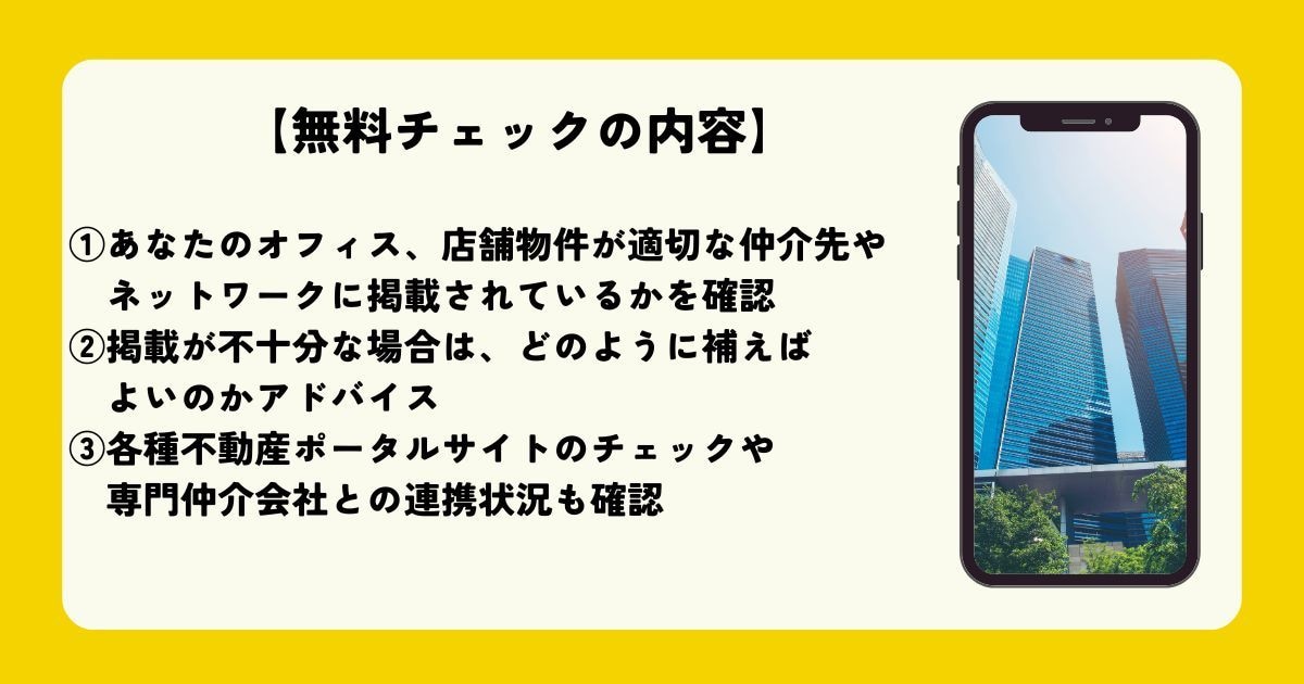 オフィス・店舗の掲載状況を徹底点検します 【ビルオーナー・物件所有者必見！】空室対策の不安を解消！ イメージ2