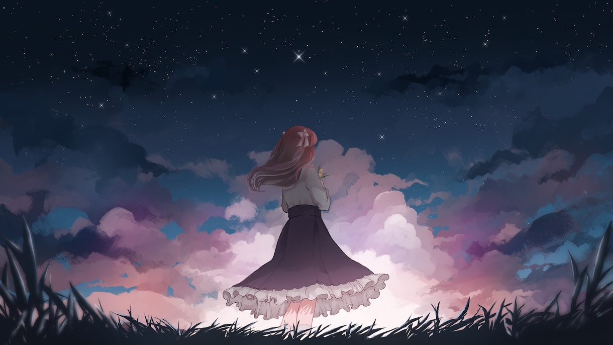 MVイラストや表紙に!素敵な一枚絵作成いたします 目を惹かれる個性的な一枚絵の作成 イメージ3