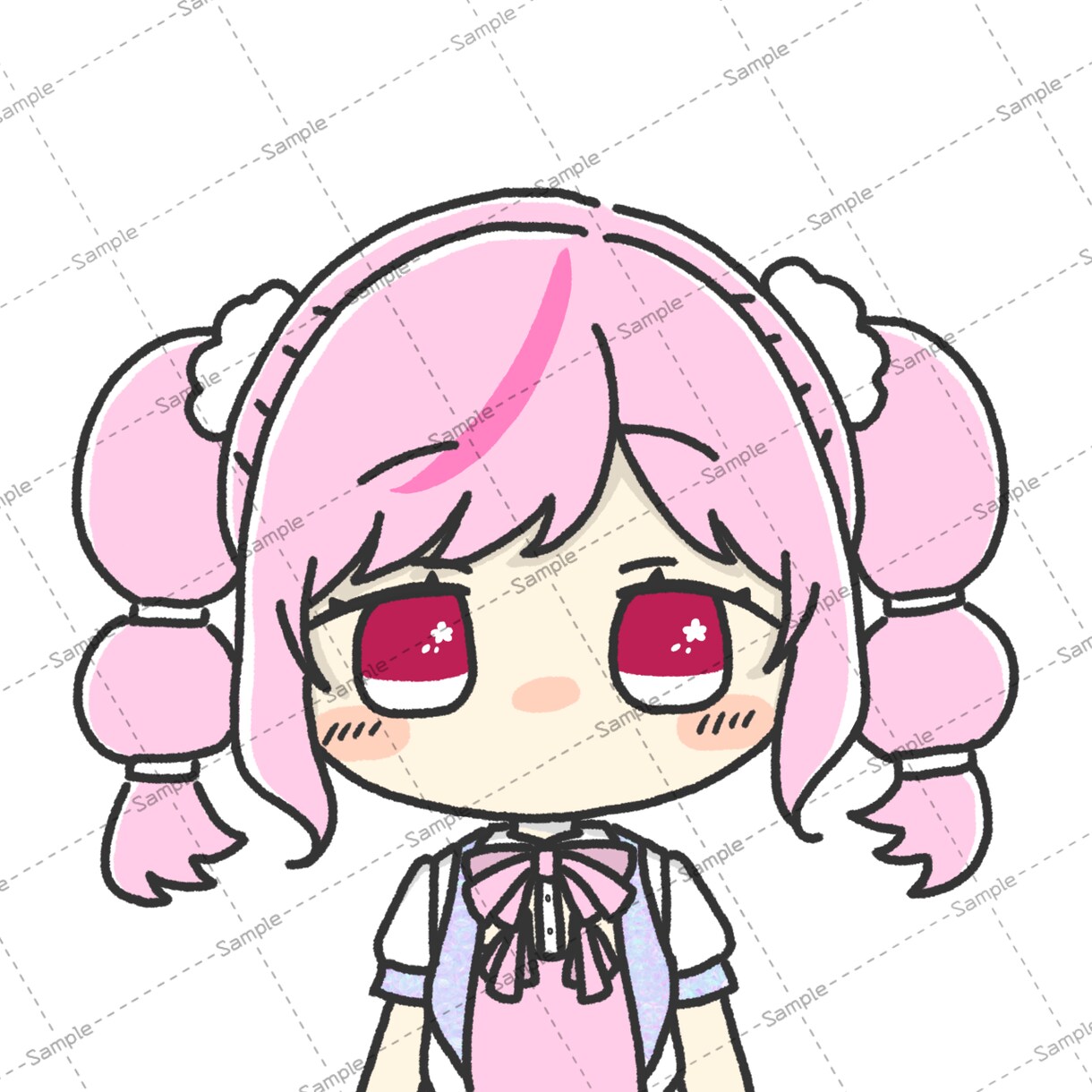 Twitterやsnsで使えるイラスト描きます デフルォメぽいキャラクターを描きます！ イメージ2