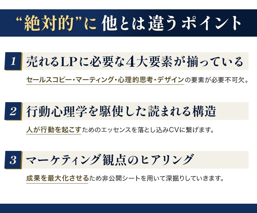 プロのLPライター×LPデザイナーがLP作成します ※大幅値下げしました！お早めにご予約ください！※ イメージ2