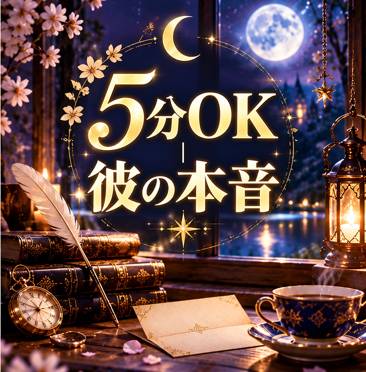5分OK｜連絡すべきか迷う夜の本音を読みます 迷いが一つなら5分で。彼の本音と今夜の一手をお伝えします イメージ2