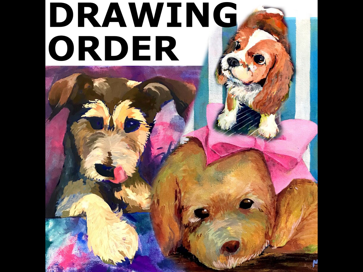 ペットの絵を描きます 愛犬の絵を部屋に飾りませんか？ ギフトにもオススメです イメージ1