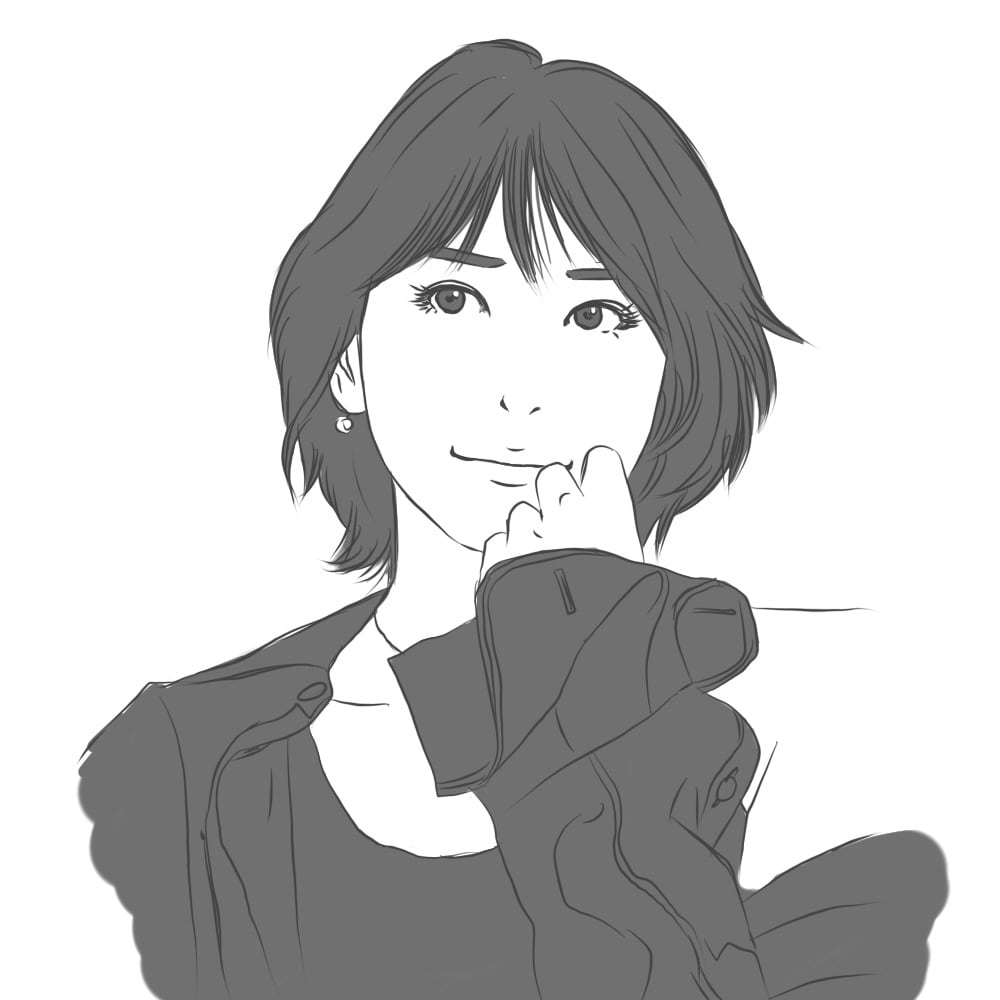 モノクロのシンプルなイラスト似顔絵を描きます 写真を元にやわらかくてシンプルなイラスト似顔絵を描きます！ イメージ2