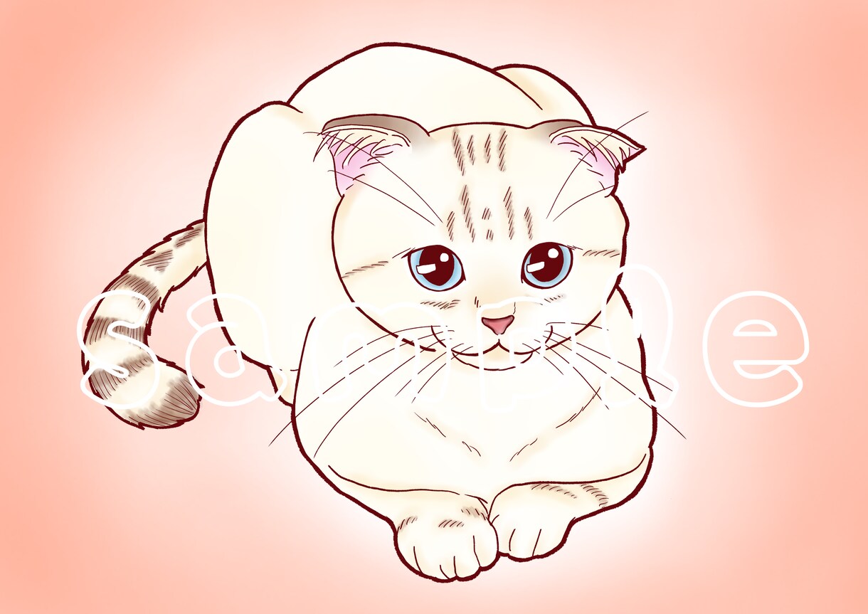 かわいい猫ちゃんの絵をお描きします ご自身用、ご家族お友達のプレゼント用にいかがしょうか？ イメージ6