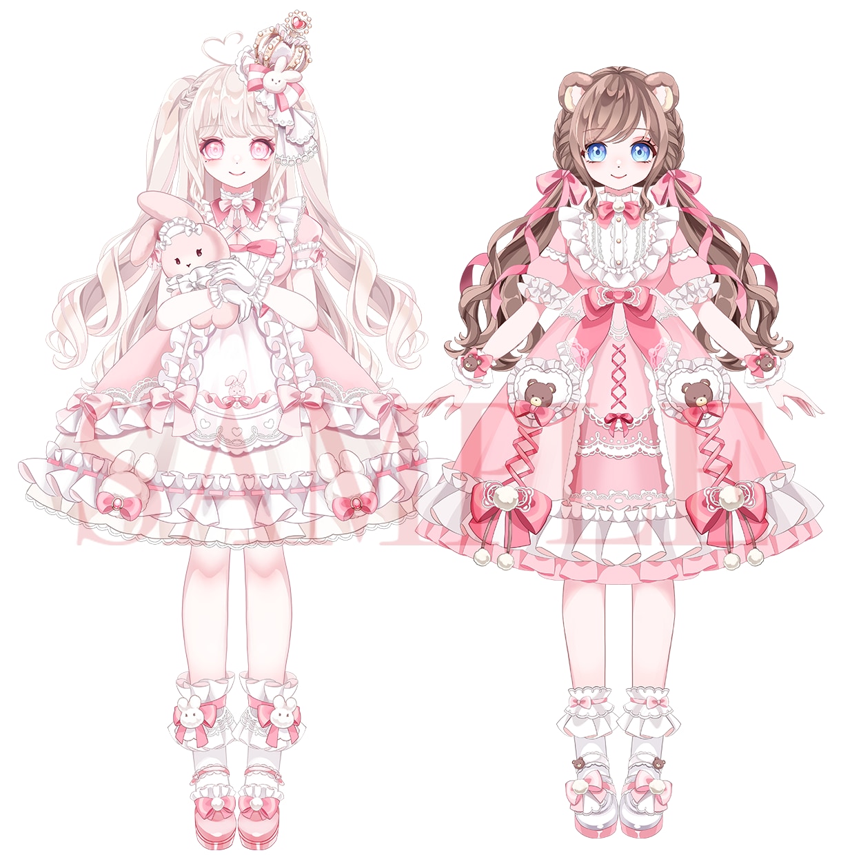 優美な人物イラスト制作いたします 立ち絵/パーツ分け/キャラクターデザイン等に! イメージ3