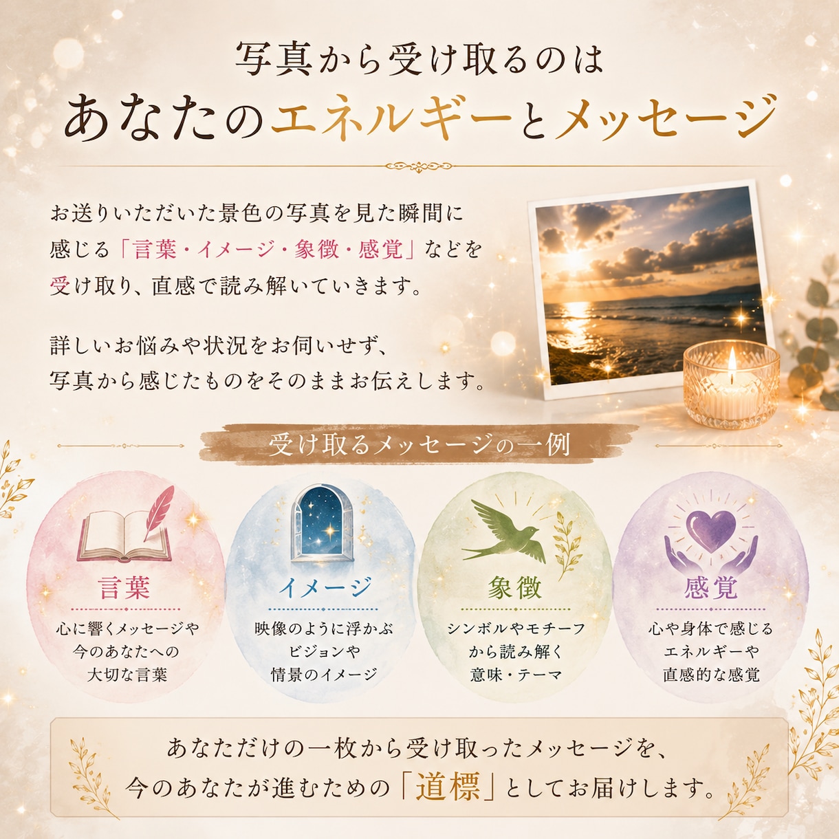 あなたが撮った写真のエネルギーを霊視します 何気ない一枚に宿る、今のあなたへの道標をお届け イメージ3