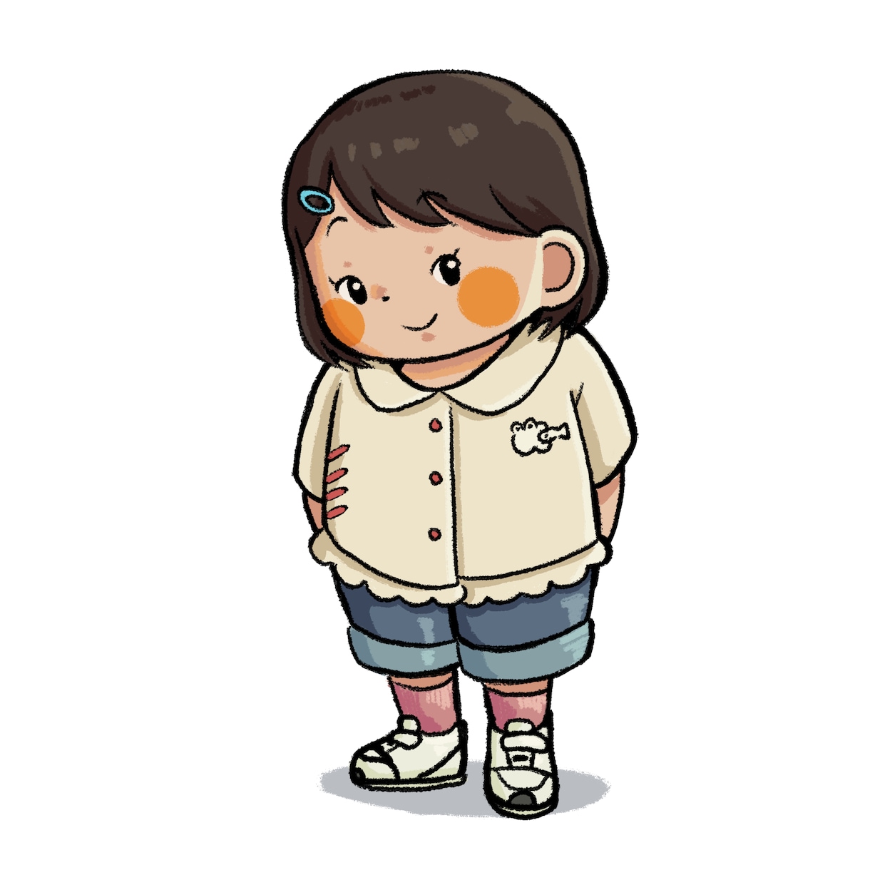 お子様をもちっとかわいいイラストにします 18歳が描くもちっと愛おしい成長記録 イメージ1