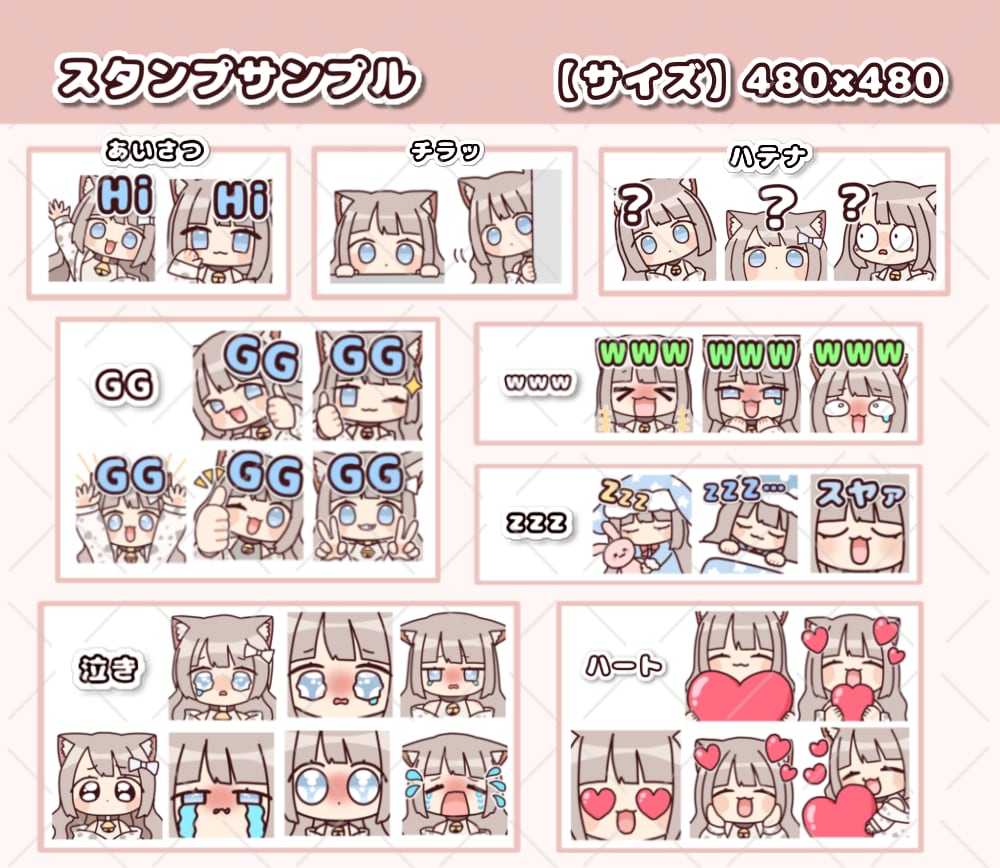 1つ2500円！ゆるい配信スタンプ制作します 全て商用利用料・二次利用料込み！ イメージ7