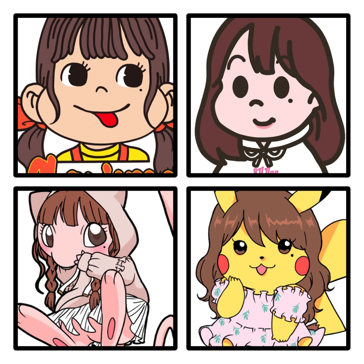 お好きなキャラクター風の似顔絵を描きます SNSアイコン用やプレゼントにもオススメ！ イメージ5