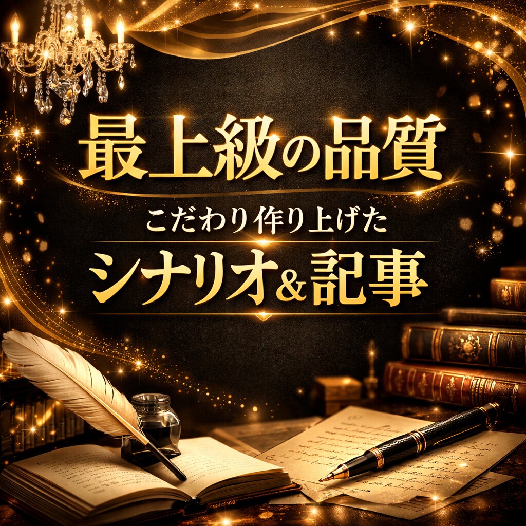 プロ品質のライティングを提供致します ショートドラマ案件などの経験を活かして作成します！！ イメージ1