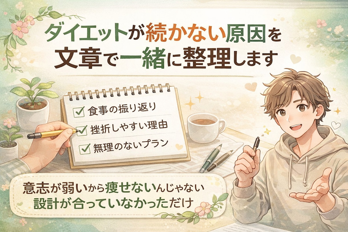 ダイエットの食事管理と継続メンタルを徹底指導します 毎日の食事管理とメニュー提案！14日間で一生モノの習慣へ イメージ1
