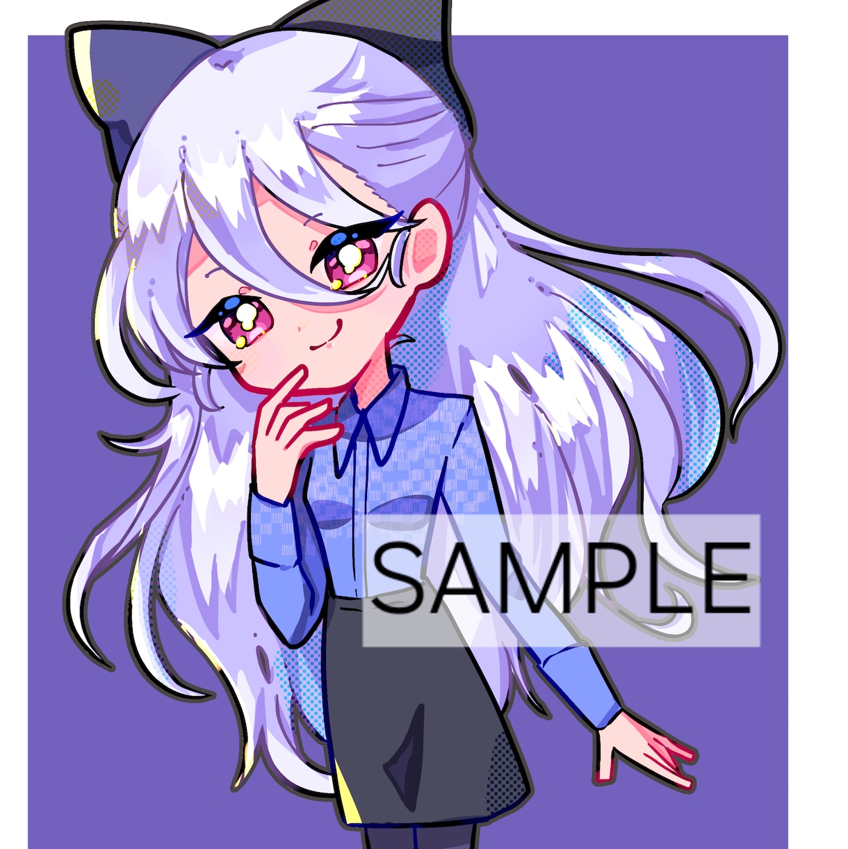ポップなイラスト描きます あなただけのアイコンやSNS向けのイラスト描きます！！ イメージ1