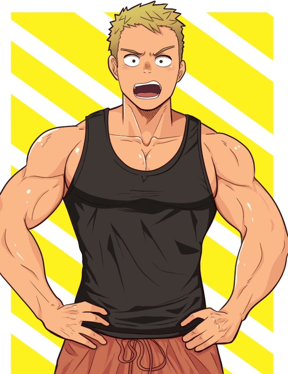 筋肉質！マッチョ！なキャラクター描きます アイコンや観賞用！筋肉フェチな方にオススメ！！ イメージ6