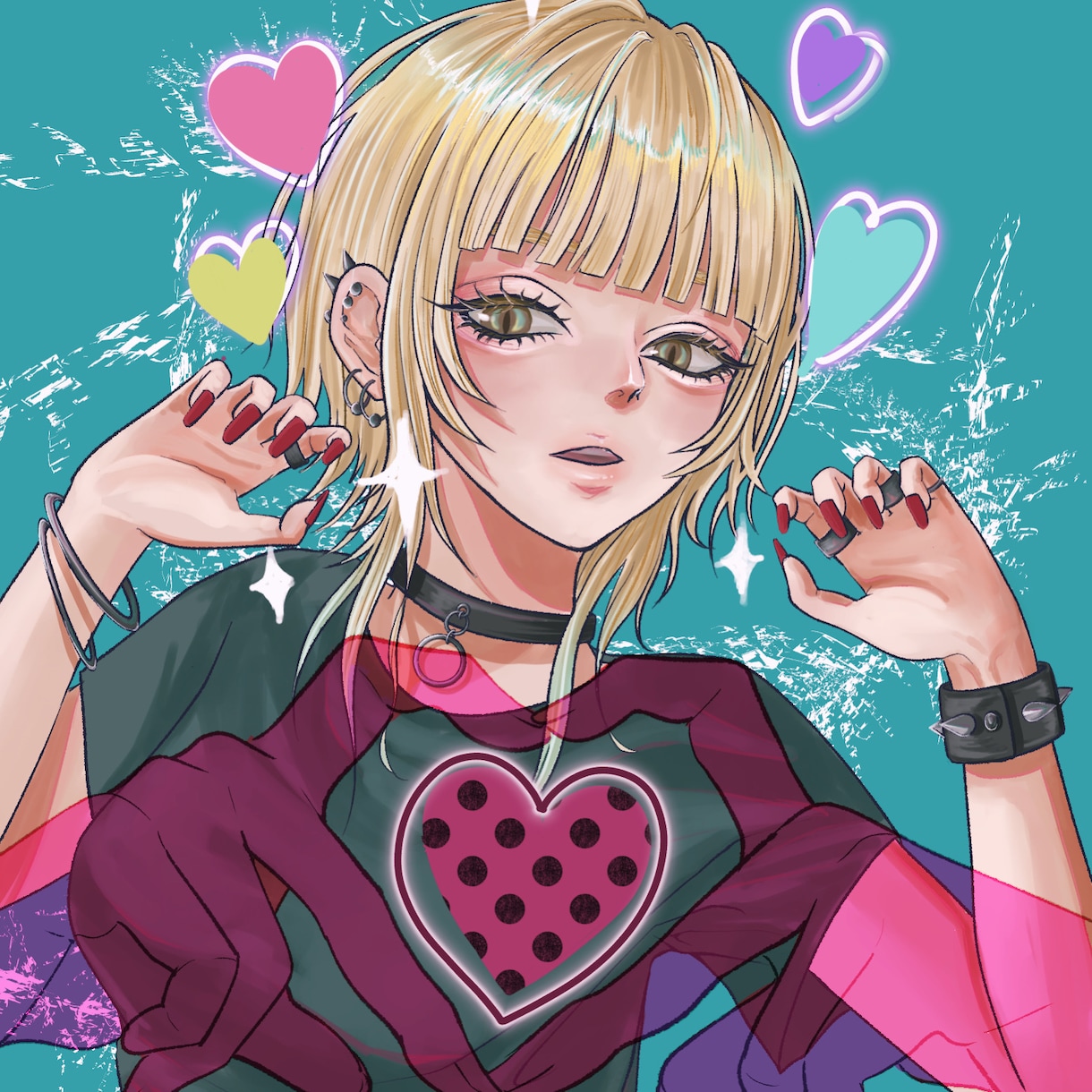 女の子のイラスト・アイコン描きます 可愛いだけじゃない、少し毒気のあるイラストをお届け！ イメージ9