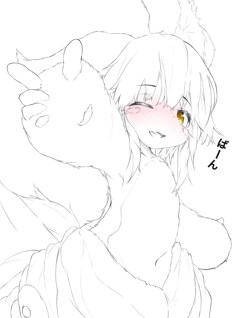 モノクロ】キャラクターデザインします 絵描き歴1年/支援お願いします イメージ3