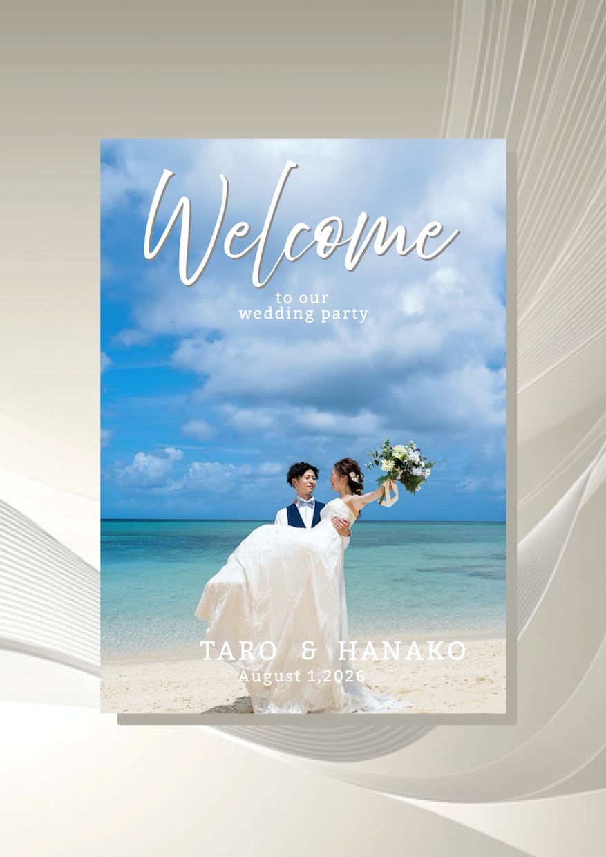 結婚式を彩る◎ウェルカムボードデザイン制作します 【限定価格】ゲストの記憶に残る、あなただけのウェルカムボード イメージ4