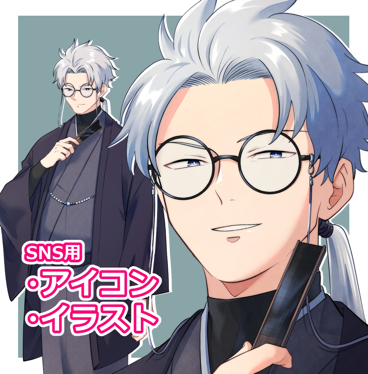 男性キャラが得意、アイコン等のイラスト描きます 低価格で高品質な目を引く魅力的なキャラクターを描きます イメージ1