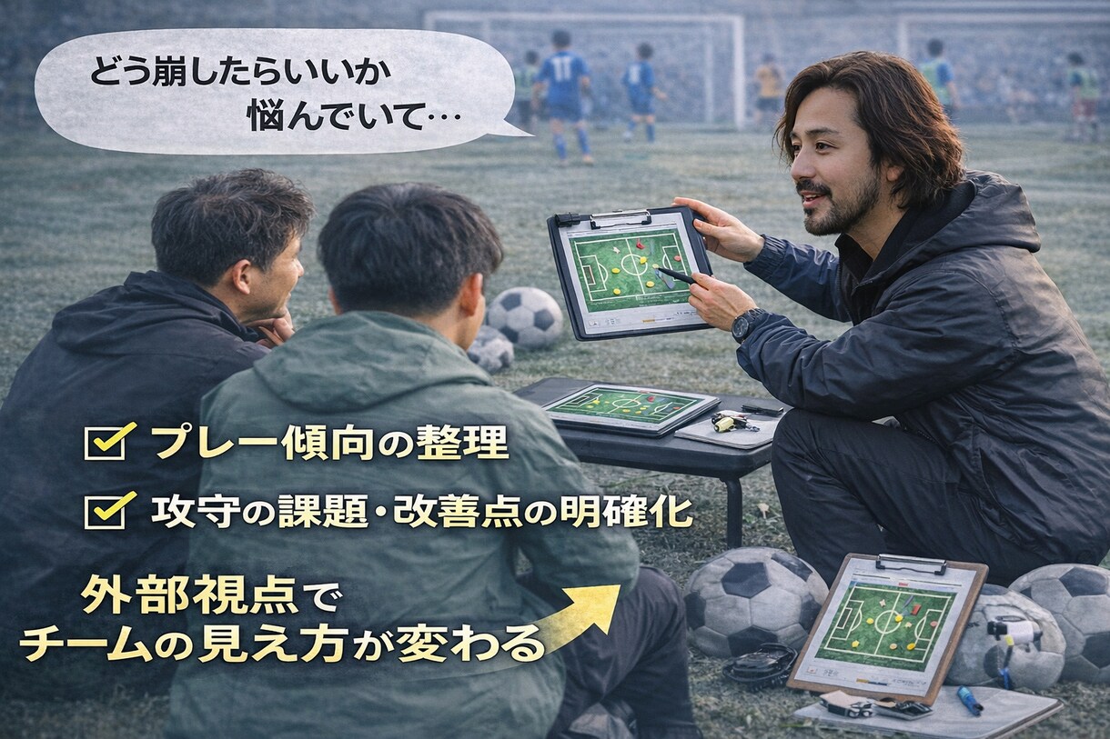 サッカーの悩み事を南米Pro級指導者が応えます 選手・チームについてお悩みの方へ イメージ2