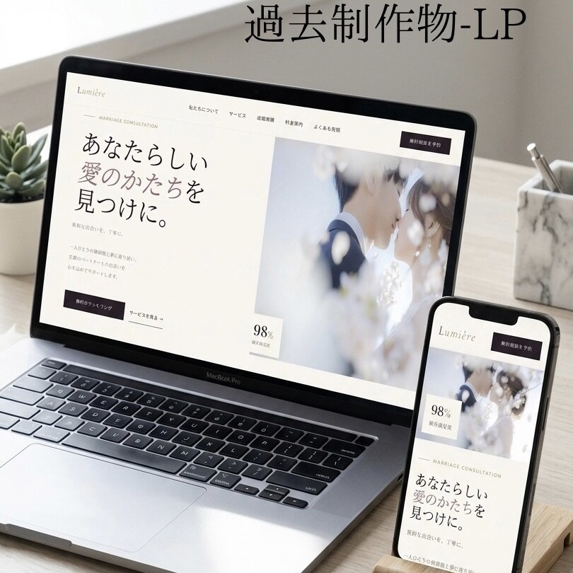 おしゃれなLP・サイトをリーズナブルに制作します 丁寧なヒアリングであなたのブランドらしいサイトをつくります。 イメージ2