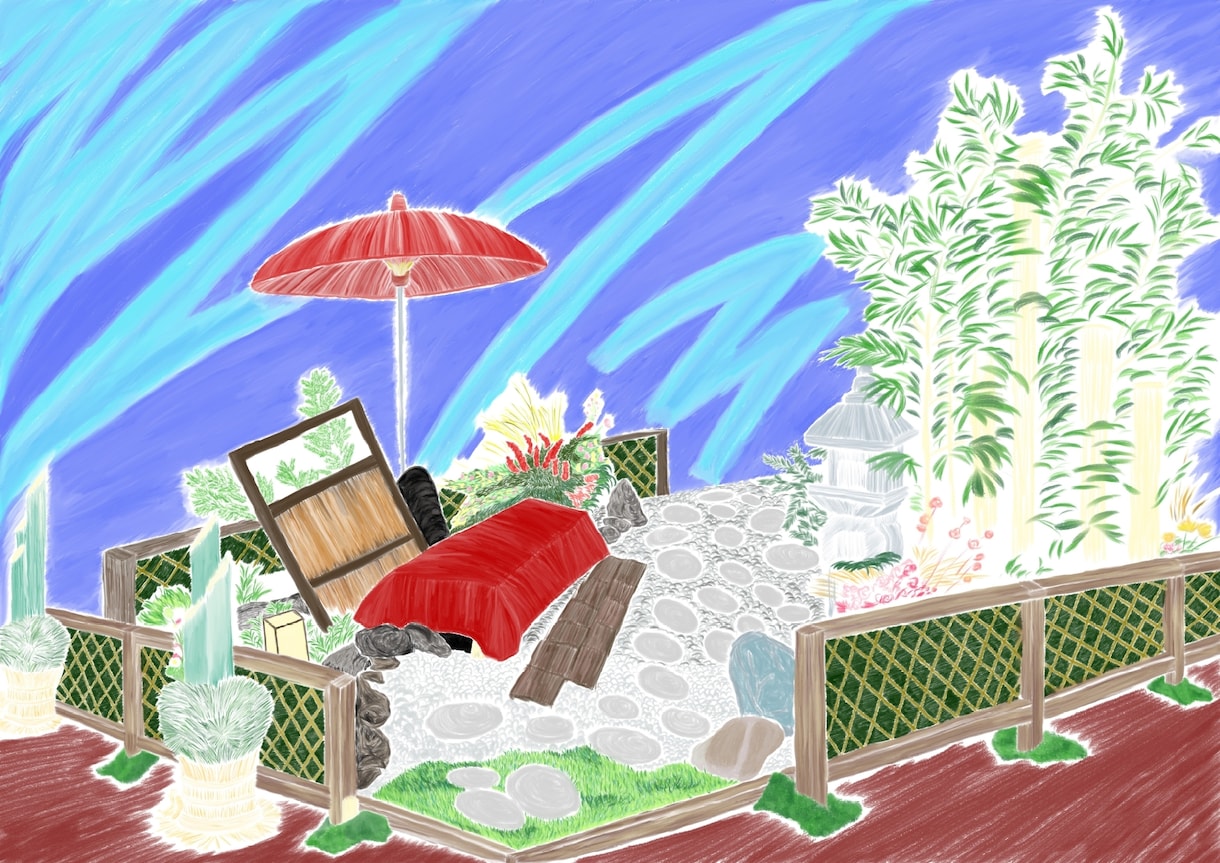 自然や街の背景を描きます 絵の具で書いたようなタッチで描きます！ イメージ5
