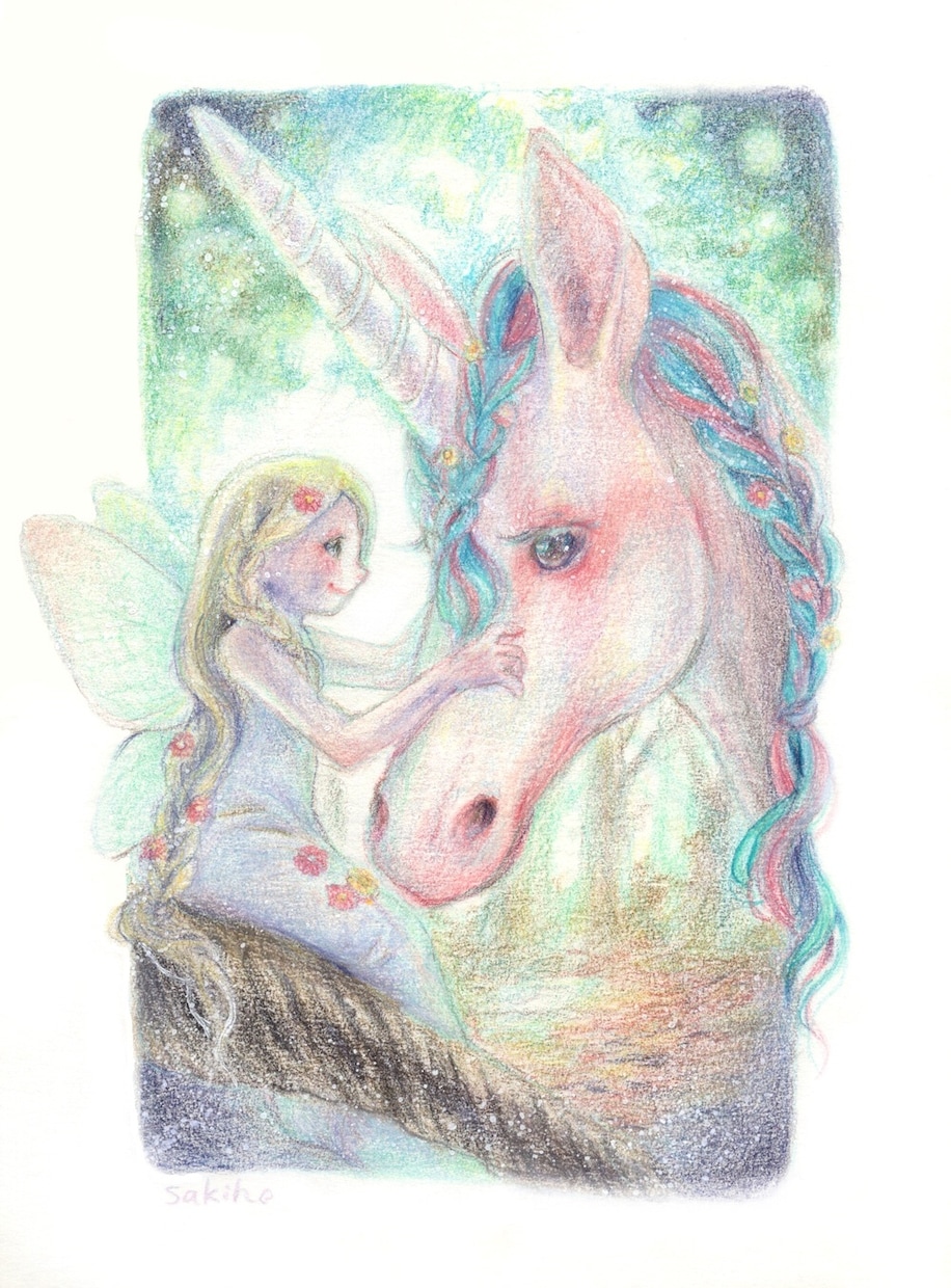 占い・サロン向け癒しの色鉛筆画を描きます 占い・スピリチュアル系の方へ癒しの色鉛筆画(原画配送可) イメージ2