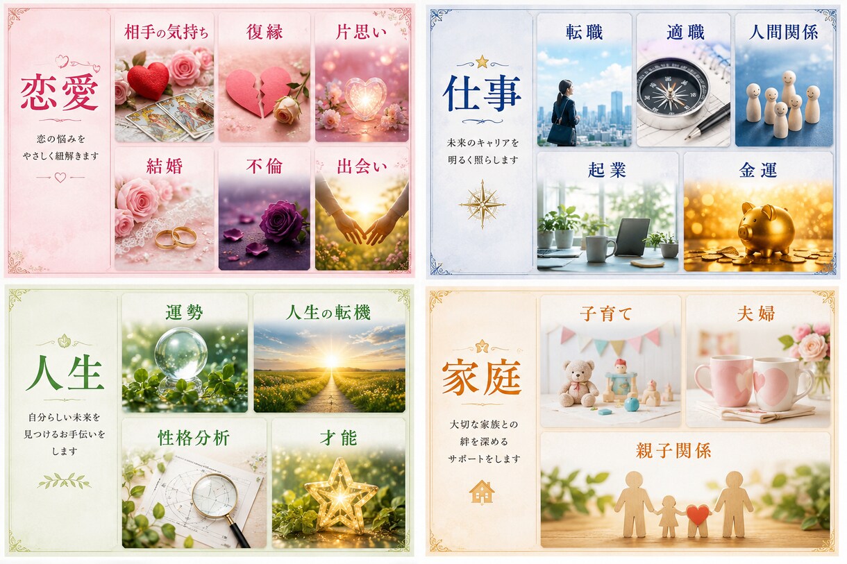 お相手の気持ちと貴方の未来を見ます 恋愛・復縁・複雑愛まで丁寧鑑定します。 イメージ4