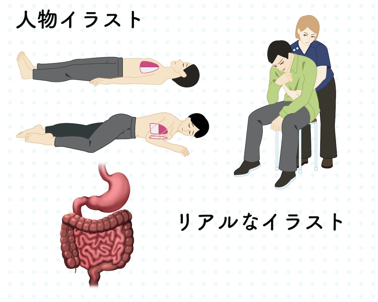 挿絵イラスト（医療、介護等）なんでも描きます 医療や介護等の挿絵イラストをポップにシンプルで分かりやすく！ イメージ3