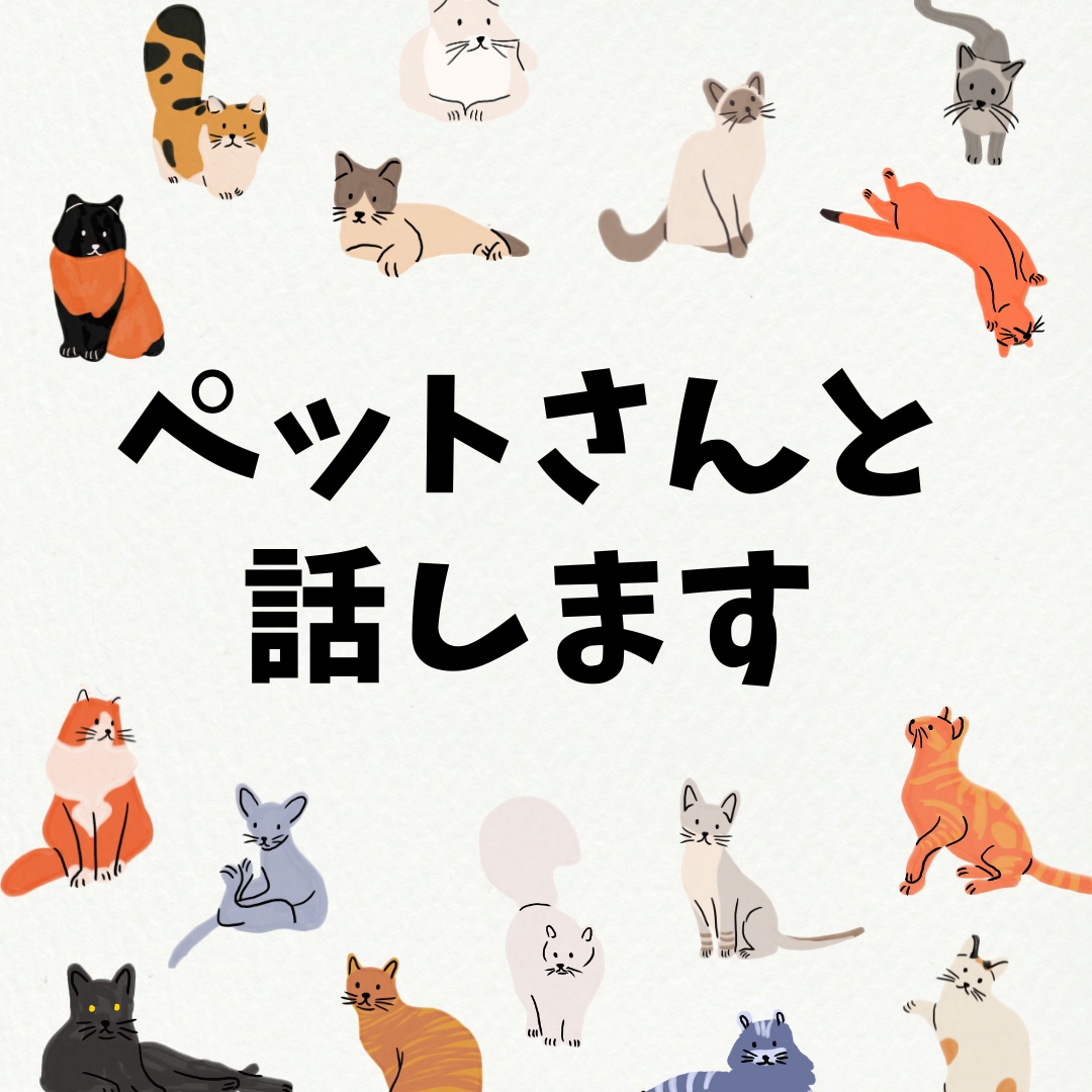 モニター価格☆あなたの家のペットさんと話します あなたの家のペットさんの言葉をあなたに届けます♪ イメージ1