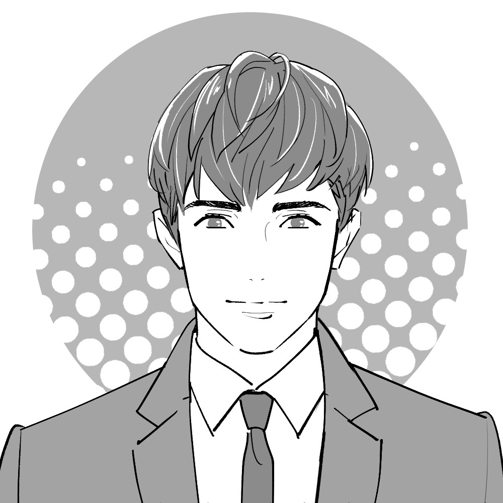 商用OK！大人ハンサムな線画で信頼度が上がります 自分のイメージカラーでおしゃれなアイコンを作ってみませんか？ イメージ5