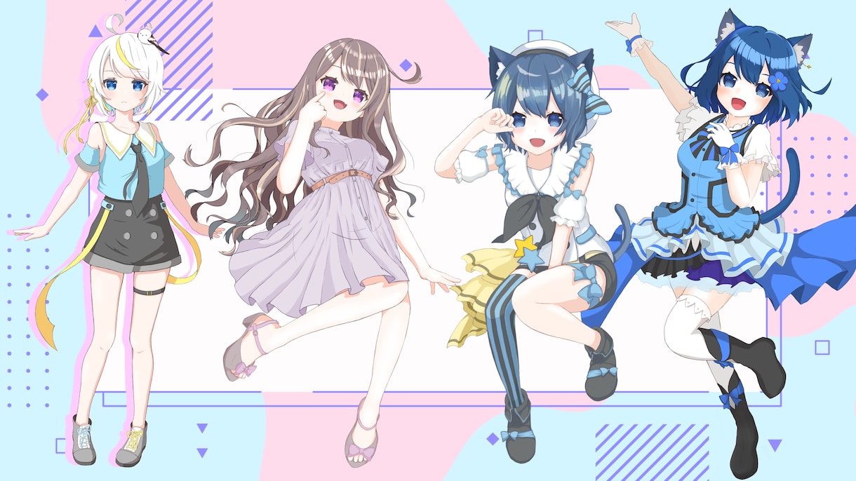 アニメ塗りっぽい女の子描きます アイコン・立ち絵・サムネに使えるイラスト描きます！！！！ イメージ4