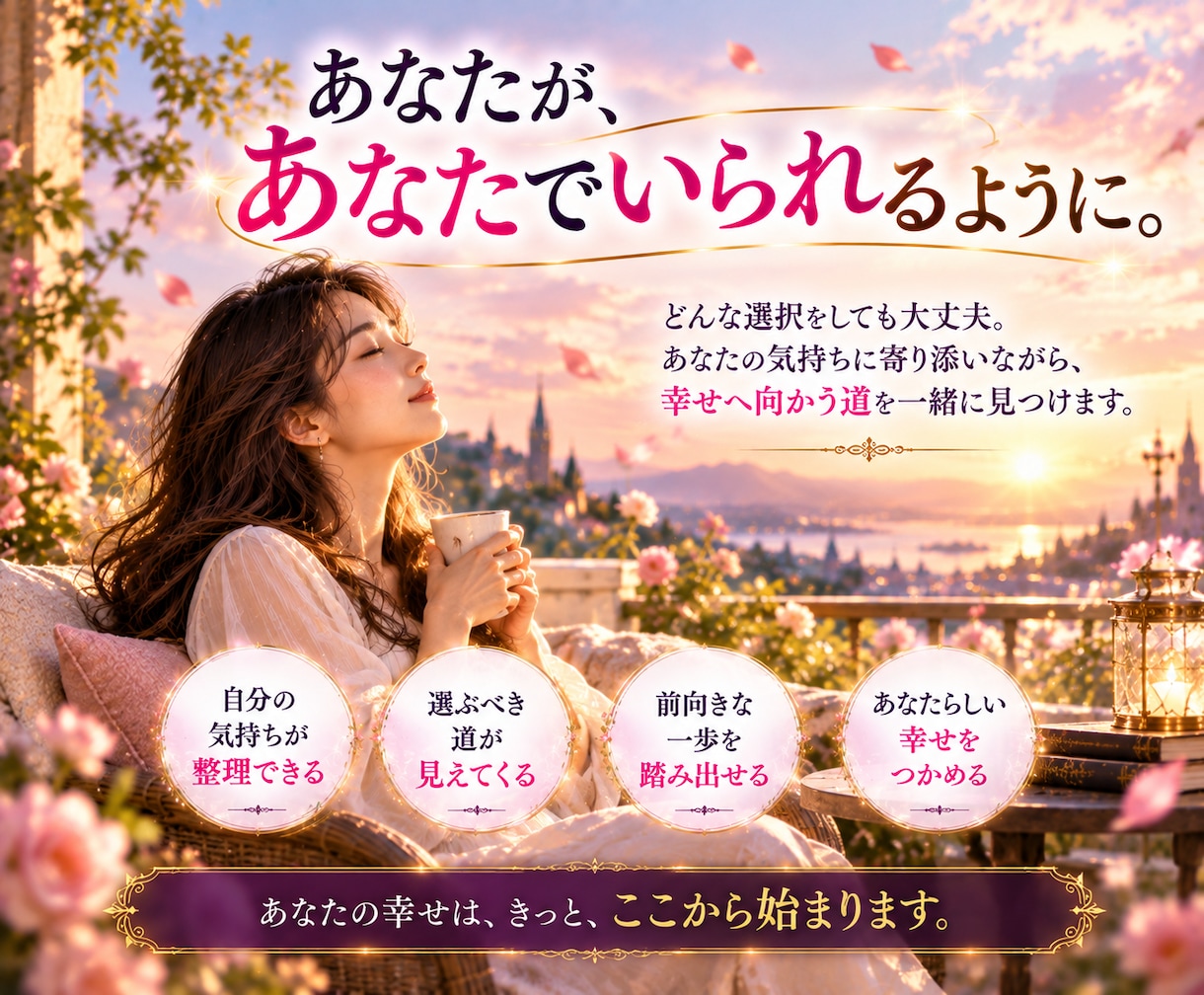 複雑恋愛♡彼の本音と2人の未来を深く読み解きます 過去・現在・未来あなたの恋の全体像と進む道を紐解きます。 イメージ9