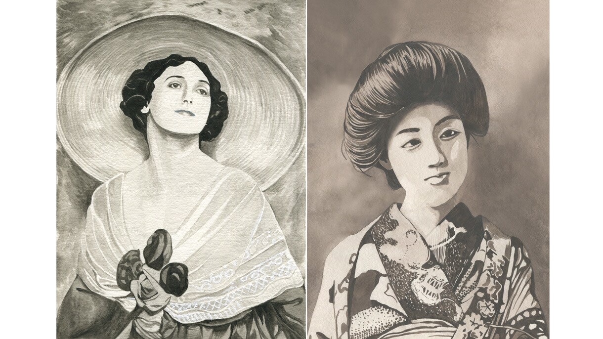 モノクロ・白黒・単色のイラストを制作します 様々なモチーフを、黒・茶色の単色で制作します。 イメージ1
